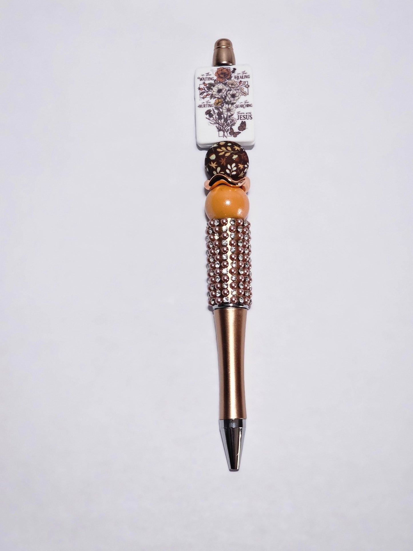 New 1 Count Focal Bead Jesus. Pen is example bead only