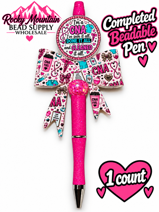 New 1 Count Completed Beadable Pen Exclusive Design  Wholesale CNA