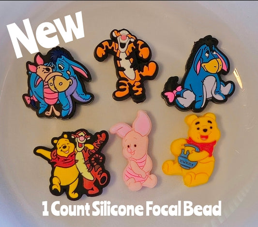 New Pooh And Friends Focal Beads 1 Count DIY Bead Supplies
