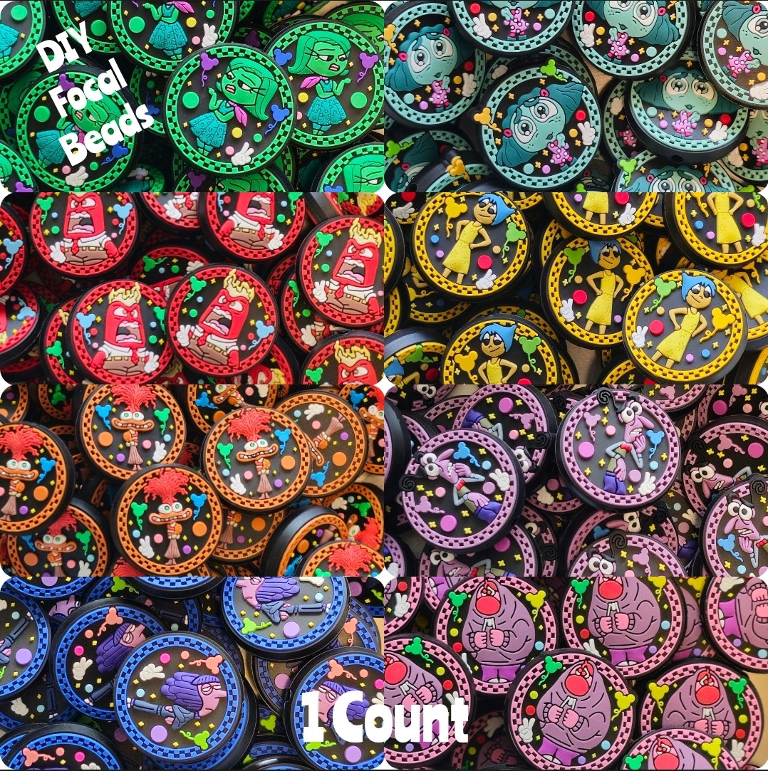 DIY Focal Bead 1 Count Craft Supplies Character Cartoon Emotions Movie Character