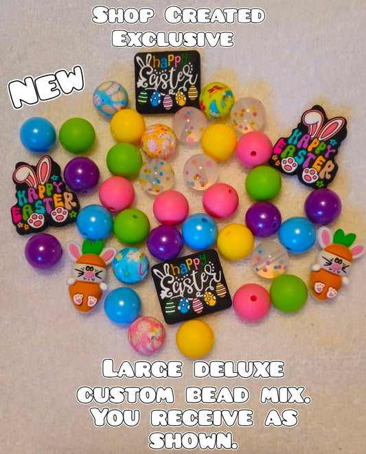 Deluxe Large Silicone & Acrylic Bead Mix Easter