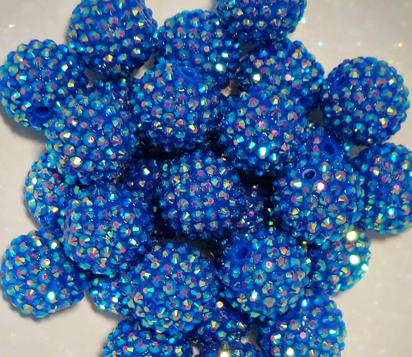 1 Count 20MM Acrylic Rhinestone Fancy Beads