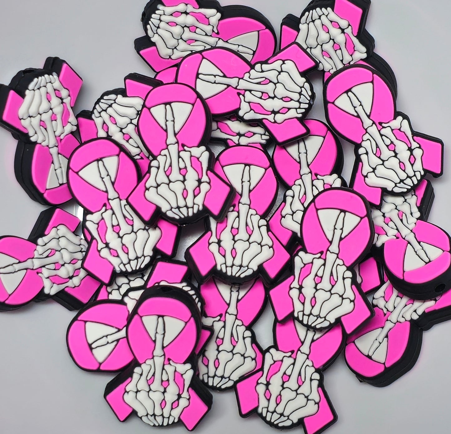 DIY Focal Bead 1 Count Craft Supplies Cancer Awareness Beads Breast Cancer