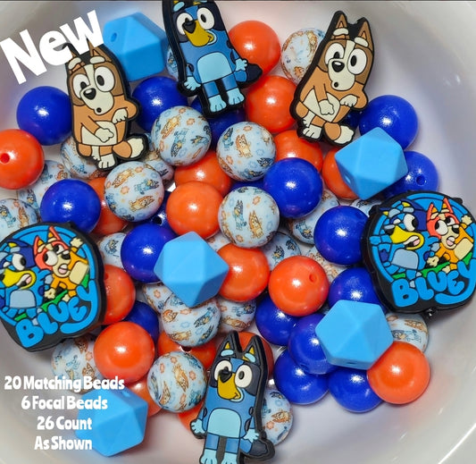 New Character Pup Silicone Bead Mix DIY Craft Supplies