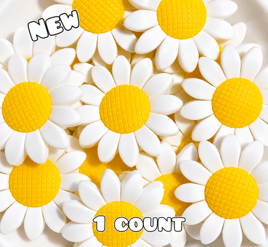 New 1 Count Focal Bead Large 35mm Daisy's