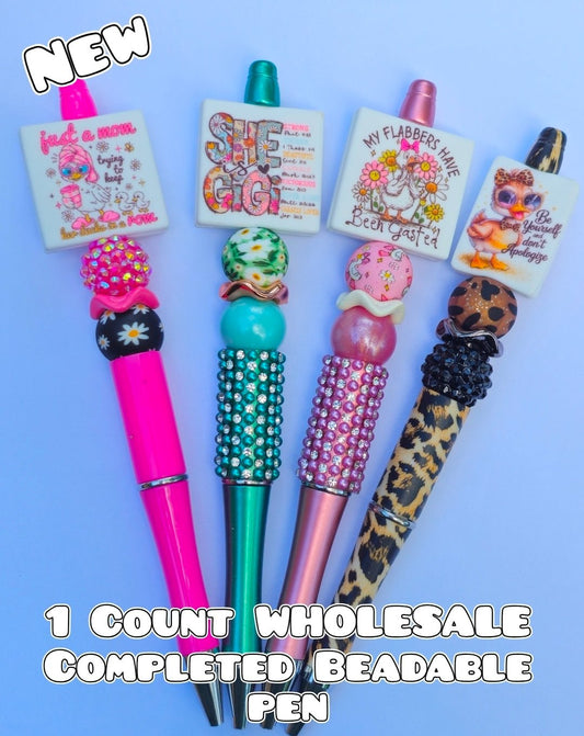 Wholesale 1 Count Beadable Pens
