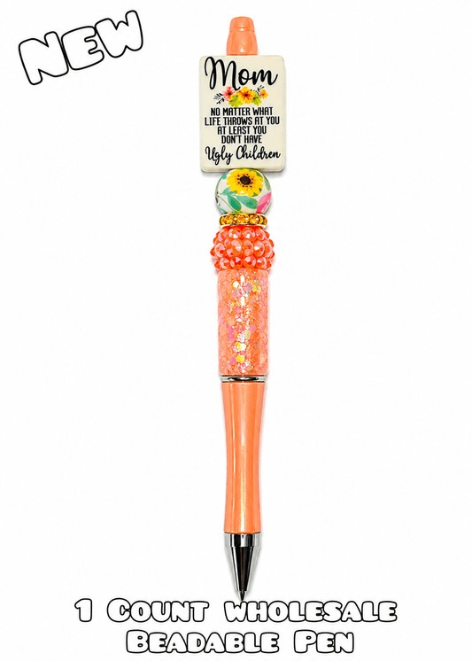 Wholesale 1 Count Beadable Pens Mom