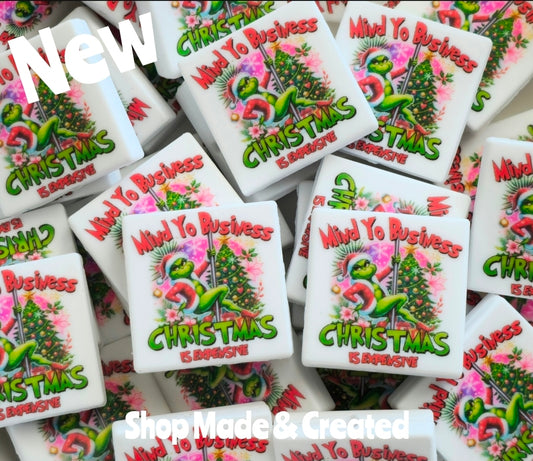 New Shop Made 1 Count Printed Silicone Focal Bead