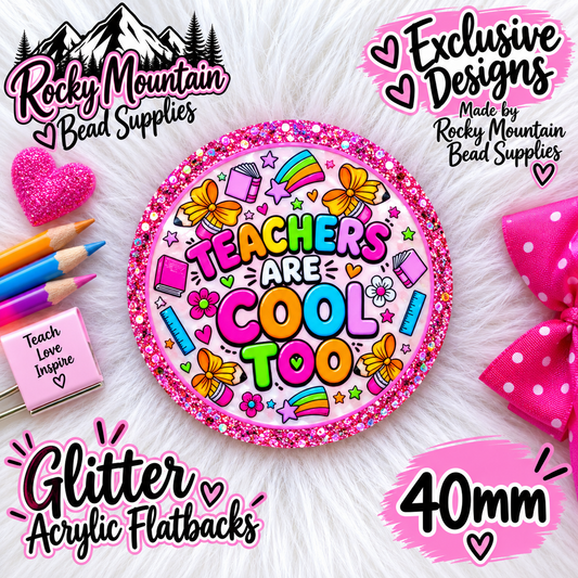 Shop Exclusive 1 Count Custom Exclusive Glitter Teacher