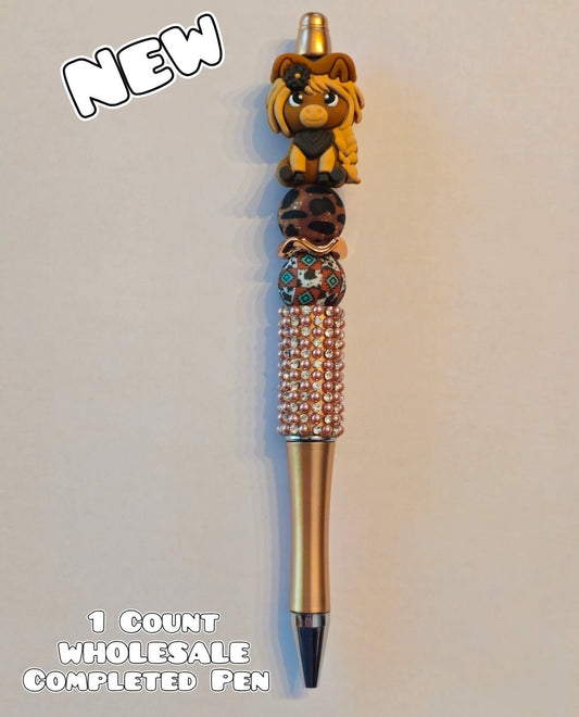 Wholesale Beadable Pens 1 Count Completed Pen Cow