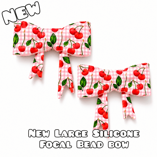 1 Count New Release Silicone Focal Bead Bow Exclusive