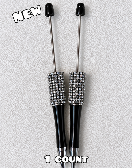 1 Count Beabable PEN Blanks Rhinestone Black