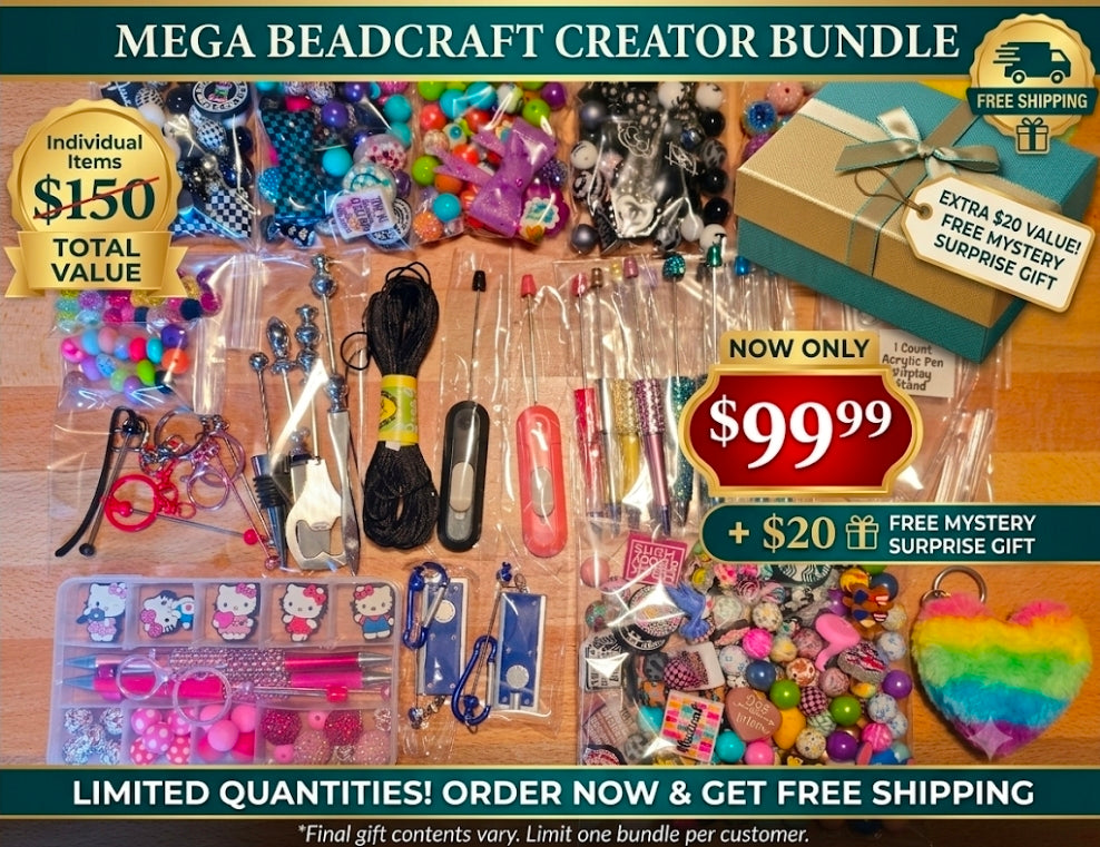NEW ARRIVAL! 6-12-26 BULK BEAD BUNDLES! Only 10 bundles available! $70 Savings! + $20 extra FREEBIE