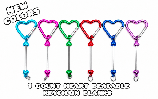 1 Pieza de Llaveros con Diseño de Corazón y Cuentas