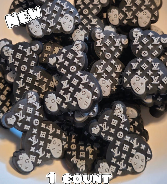 New 1 Cunt Luxury Teddy Bear BLACK Focal Bead Shop Made