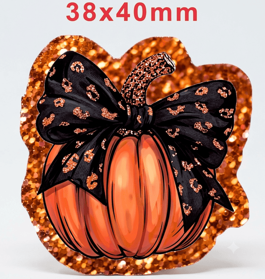 Glitter Acrylic Flatback- Acrylic Planer Resin Charm Halloween