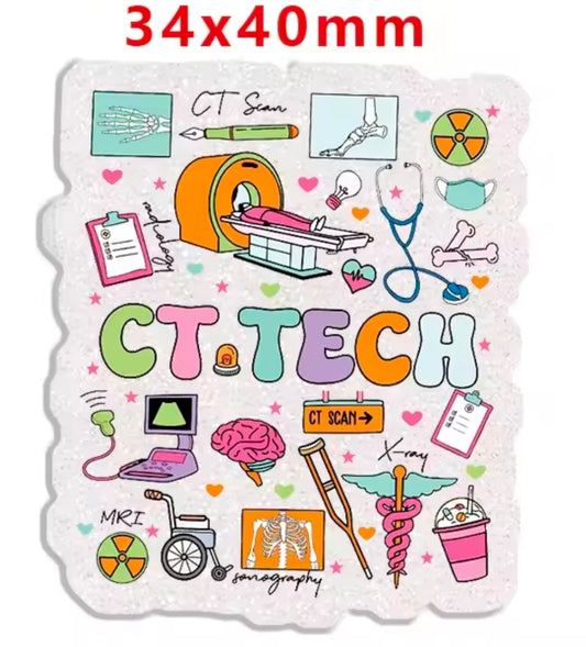 New 1 Count Glitter Acrylic Flatback PLANAR Resin Acrylic Patch-