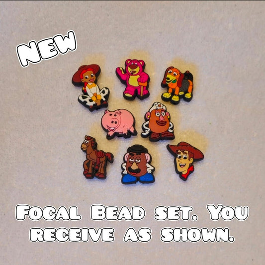 Toy Story 8 Piece Focal Bead Set Beadable Accessories
