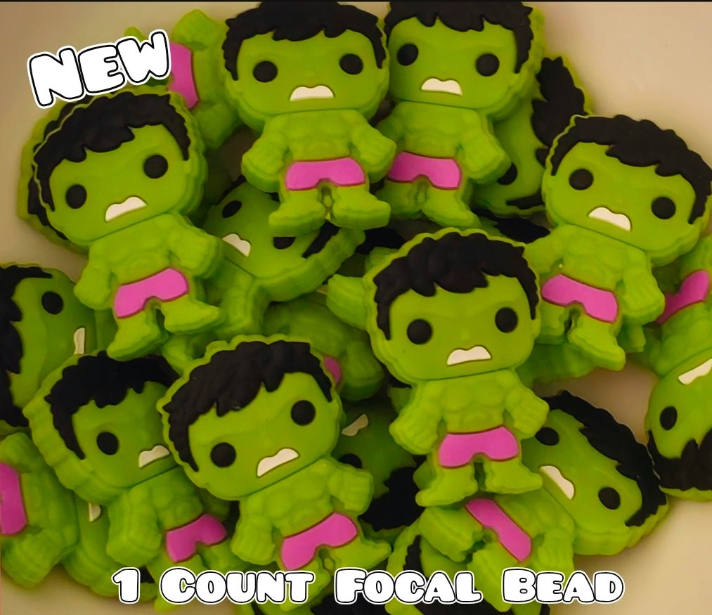 1 Count Focal Bead Hulk