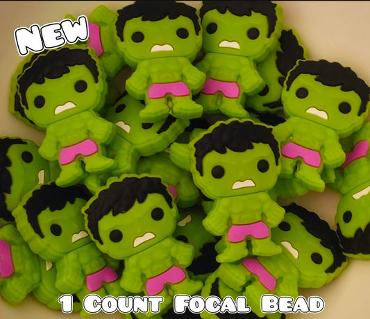 1 Count Focal Bead Hulk