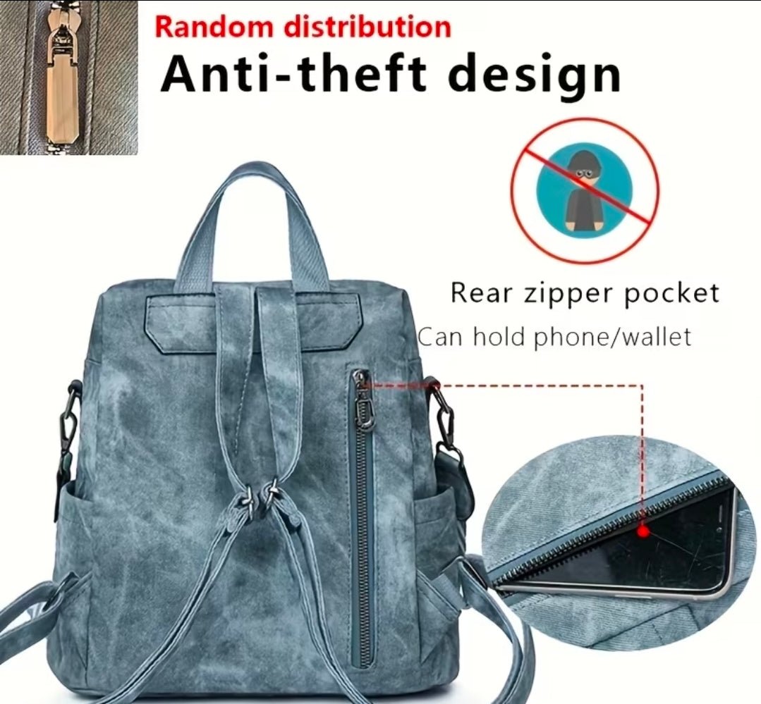 Viral Trending Stylish 12x6x12 Dual Shoulder Back Pack Bag Purse