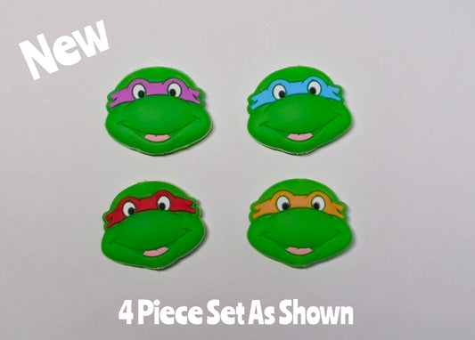 NEW Character DIY Focal Bead 4 Count Craft Supplies Turtles