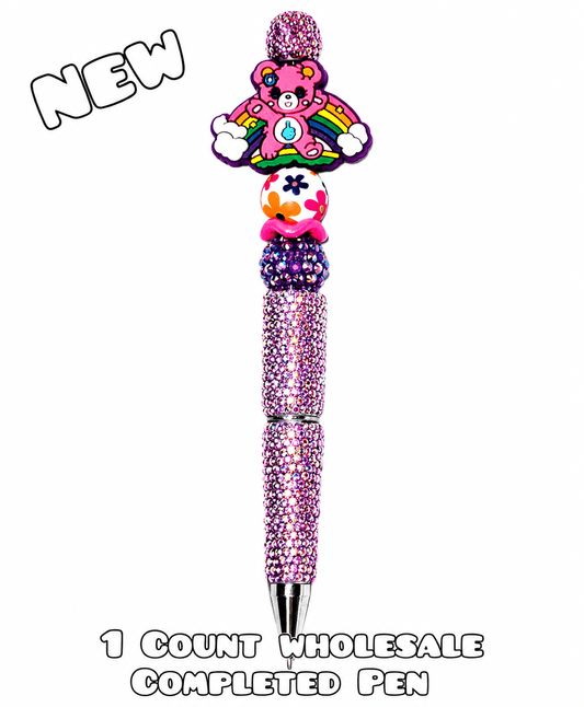 Wholesale 1 Count Beadable Pen Bears Rainbows Fancy Bling Pen