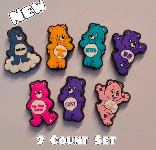 New 7 Count Focal Bead Set Swear bears