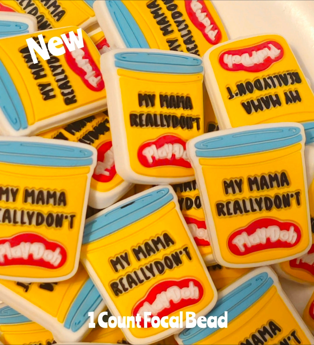 Clearance Mama Don't Play Focal Beads 1 Count DIY Bead Supplies