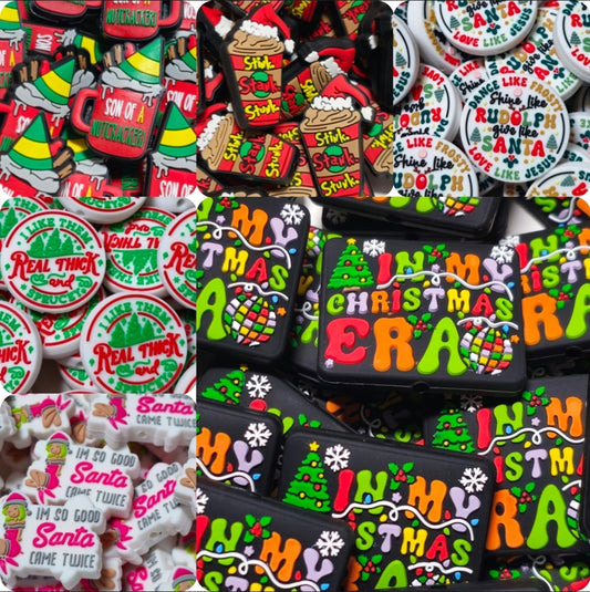 DIY Focal Bead 1 Count Craft Supplies Christmas Silicone Beads