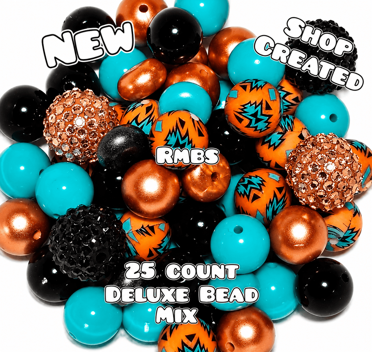 New Deluxe SILICONE Bead Mix 25 count. Shop Made