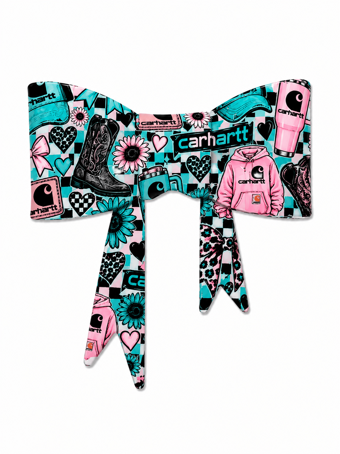 1 Count New Release Silicone Focal Bead Bow GLOSSY FINISH Exclusive a Carharrt 2 options
