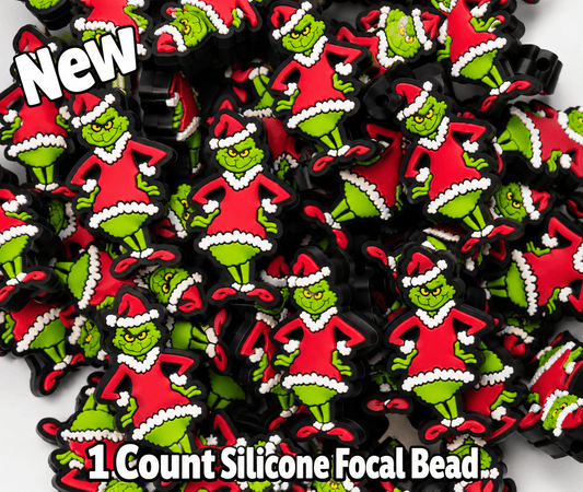 New Grinch Focal Beads 1 Count DIY Bead Supplies