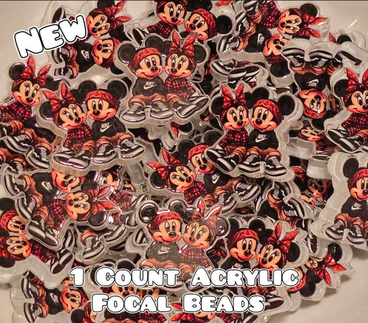 Luxury ACRYLIC Focal Bead 1 COUNT Beadable Accessories