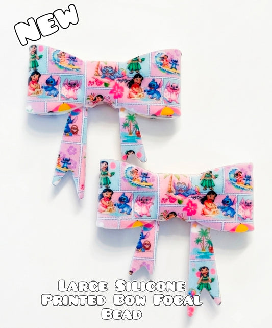1 Count New Release Silicone Focal Bead Bow Exclusive