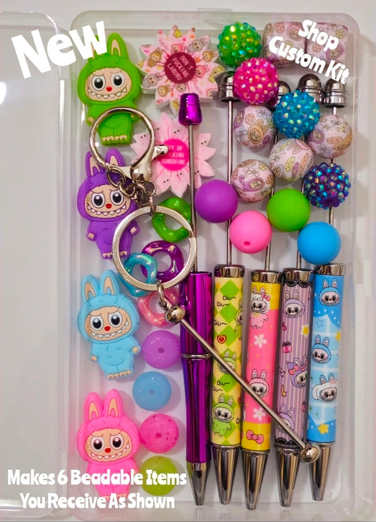New Adult Labubu Character Beabable kit Container INCLUDED Limited Edition