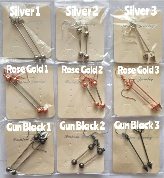 1 Set Beadable Earrings Blanks Craft Supplies DIY Bead Accessories