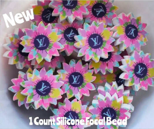 New 1 Count Focal Bead Shop Created Made Designer Flowers