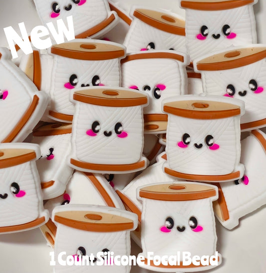 New Thread Spool Focal Beads 1 Count DIY Bead Supplies